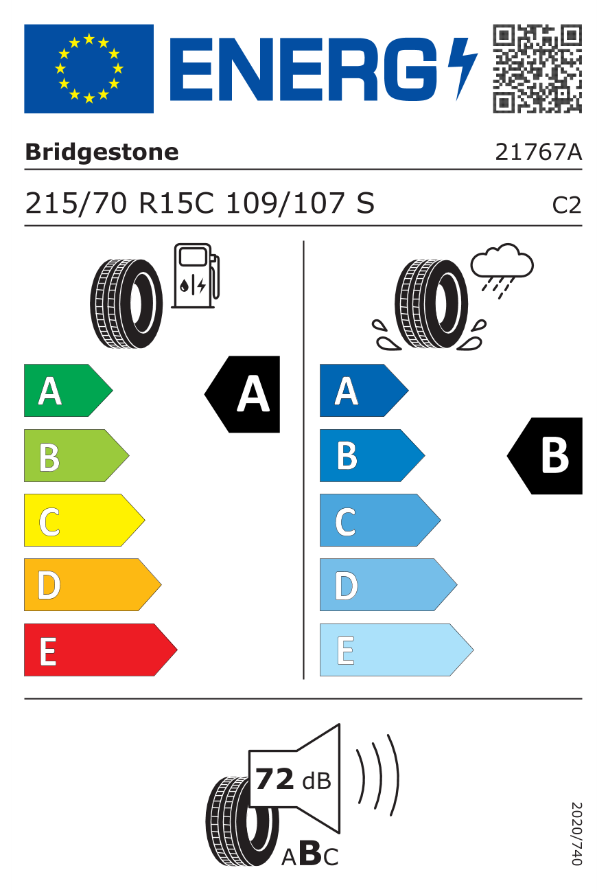 Image of tyre specifications with eprel code 946243